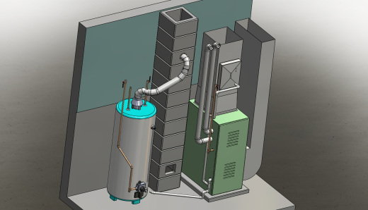 炉热水器布局缩略图